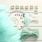 DIY Dream Catcher Kit - Making Dream Catcher Supplies Craft Kit, Handmade Wall Decor for Bedroom, Living Room, Wedding and Party Decoration (Green)
