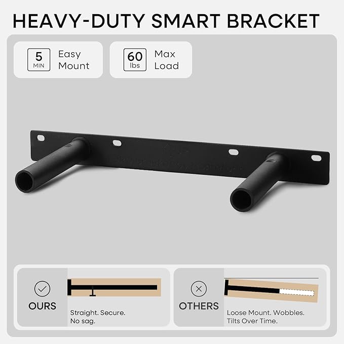 Homeforia Walnut 12 inch Floating Shelf, High End Solid Real Wood Small 12inch Floating Shelves for Wall Mounted, Dark Brown 12in Floating Shelves, Heavy Duty Bracket, 12 X 6.5 X 1.75 inches, Set of 3