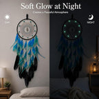 Dream Catchers Luminous Dream Catcher for Boys Girls Kids Bedroom Handmade Feather Decor Wall Hanging Gift