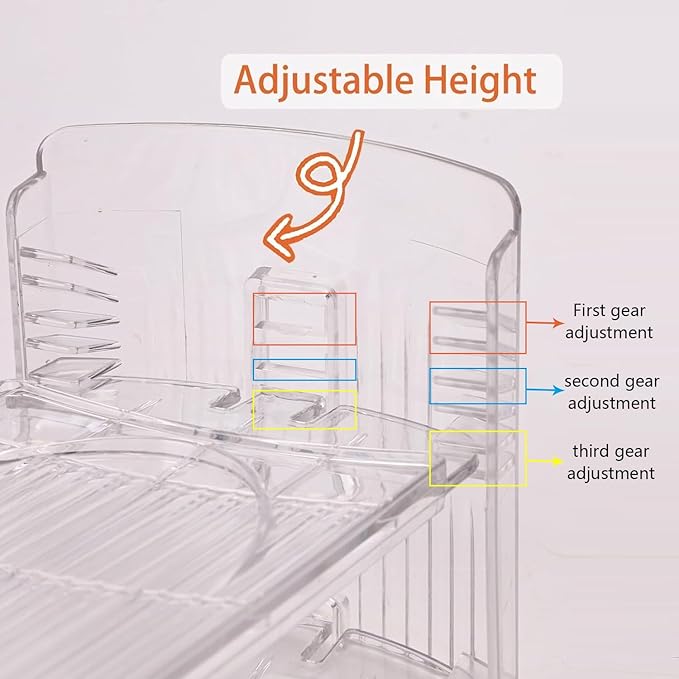 shoe slots organizer, Clear Shoe Stacker, Adjustable Level Shoe Rack,Storage Space Saver for Sneakers Display (Transparent, 16Pack)