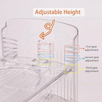 Shoe Stacker Shoe Rack Organizer for Closet Space Saver Storage Shoe Holder Organization,Transparent(5 * 11inch (Transparent, 4 pack)