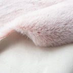 Pink Faux Fluffy Rabbit Fur Rug for Living Room Shag Washable Rug Area Rugs for Bedroom 3x5 Nursery Rugs