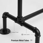 Kids Pipes Dress up Clothing Rack, Kids Clothes Rack, Child Garment Rack, Hanging Clothes Rod Storage Shelf Organizers Shelves Shelving, Black Metal