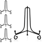 Artliving Plate Stands for Display, 8 Inch Black Iron Easel Plate Display Photo Holder Stand, Displays Picture Frames, Decorative Plates, Tablets and Art (4 pack)