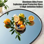 Prywot Arched Full Length Mirror, 70"x26" Free Standing Floor Mirror, Modern Full Body Mirrors with Stand, Wall Mirrors with Aluminum Alloy Frame for Bedroom,Living Room, Black