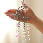 Artilady Dream Catcher for Girls - Butterfly Small Moon Dream Catchers with Crystals Cute Room Decor for Teen Girls Boys Boho Bedroom Wall Home Decorations Birthday Christmas Women Gifts