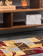 Unique Loom Barista Collection Area Rug - Kouillou (2' 2" x 10' Runner, Multi/Brown)
