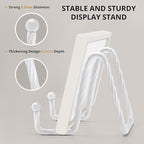 3 Pack 4.5inch YCLYC Picture Stands for Display, White Metal Plate Stands for Display - Decorative Plate Stand, Plate Holder Display Stand, Picture Frame Stand - Plate Display Stands for Picture Stand