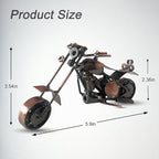 Metal Motorcycle Decor, Copper Chopper Motorcycle Figurine,5.9”x3.5”Unique Iron Motorcycle Sculpture,Cool Home Office Desk Decor,Art Gift Vintage,Christmas Birth Gift for Men Boyfriend Husband