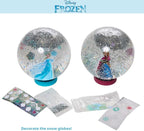 Disney Frozen Snow Globe Kit, DIY Snow Globe, Includes 2 Globes, Glitter, Sequins, Stickers – Elsa and Anna