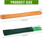 FIRIK Citronella Incense Sticks Outdoor, 120 PCS Lemongrass Incense Sticks with Wooden Holder for Home Pool Side Garden, Patio, Camping Trips, Porches, Courtyards, Farm, Backyard