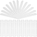 100 Pcs 3 Hole Punched Magazine Holders for Binders 11.6 in Plastic Magazine Organizer 3 Ring Binder Insert Strips Clear Magazine Collector for File Book Craft Paper