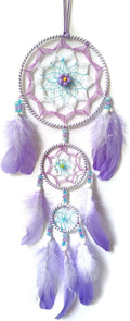 Purple Dream Catcher Feather Dream Catchers Wall Decor Handmade Dreamcatcher Wall Hanging Ornament for Bedroom Living Room Home Decor