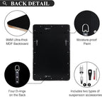 ANDY STAR Hand-Forged Black Bathroom Mirrors for Wall, 24x36 Inch Vintage Solid Steel Metal Frame Bathroom Vanity Mirror, Antique Rounded Rectangle Wall Mirror, Hangs Horizontally or Vertically