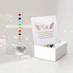 Sympathy Gifts for Loss of Loved One, Crystal Sun Catcher Rainbow Maker, Condolence Memorial for Loss of Mom Dad Dog (Cat)