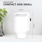 Electric Pump for Vacuum Storage Bags, Air Pump for Storage Bags,Portable Vacuum Pump for Various Vacuum Sealer Bags, Suitable for Common Vacuum Bags-White (No Storage Bags)