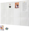 Large Cork Board for Walls, Yunihome 12 Pack 36" x 48" Felt Bulletin Board Wall Tiles for Home Kitchen School Office Wall Decor with Assorted Colors DIY Decorative Push Pins Sets