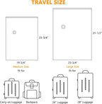 SUOCO Travel Vacuum Bags for Luggage and Backpack, 6 Medium Reusable Compression Bags with Wireless Electric Pump, Packing Seal Space Saver Storage Bags for Clothing, Carry on Suitcase