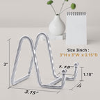 Picture Stands for Display 3 Pack 3 Inch Plate Stands for Display - Silver Metal Decorative Plate Stand, Plate Holder Display Stand, Picture Frame Stand, Plate Display Stands for Picture Stand