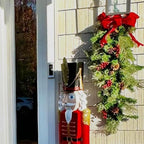 Haute Decor Classic 3 Foot Pre-lit Artificial Fir PE/PVC Christmas Swag, 30 Warm White LED Lights, Indoor/Outdoor Use, Lighted Holiday Decoration, Battery Operated with Automatic Timer On/Off