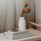 CEMABT White Ceramic vase Set-3 Flower vases for Decor,Modern Boho Farmhouse Home Decor,Decorative vase for Pampas Grass&Dried Flowers,idea Shelf,Table,Bookshelf