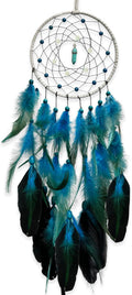 Blue Dream Catchers Glow in The Dark Turquoise Gem Dreamcatcher for Boys Girls Kids Bedroom Handmade Decor Wall Hanging
