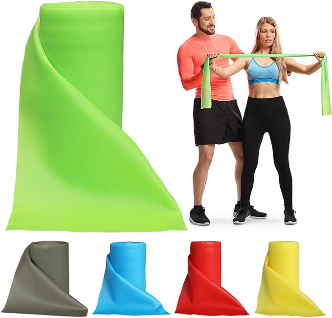 Resistance Bands Professional Bulk Rolls. Elastic Physical Therapy Band. Resistance Bands Elastic Exercise Bands for Recovery, Physical Therapy, Yoga, Pilates, Rehab,Fitness