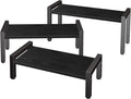 Wood Risers Display Stands, 3 Tier Stepped Display Shelf for Perfume Collectibles, Buffet Risers Tiered Tray Stand & Serving Tray for Food Desserts Vendor Events Party Decor