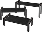 Wood Risers Display Stands, 3 Tier Stepped Display Shelf for Perfume Collectibles, Buffet Risers Tiered Tray Stand & Serving Tray for Food Desserts Vendor Events Party Decor