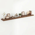 Acovy 72 Inch Floating Shelves, 3D Textured Wood Grain, 72"x9.25"x1.5" Inch Deep Floating Shelves for Wall, Wooden Shelves for Bathroom, Bedroom, Living Room, Walnut, 1 Piece