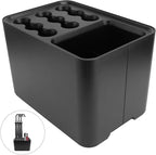 Toyvian Creative Wall-Mounted Umbrella Stand with Drip Tray Nordic Style Storage Rack for Entryway Space-Saving Household Organizer to Keep Floors Dry and Umbrellas Neat Black
