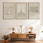 BINCUE Framed Jesus Wall Art Set of 3 Jesus Lamb Wall Decor Lamb of God Art Print Christian Wall Paintings Religious Pictures Christian Jesus Artwork for Living Room Bedroom Church Office Farmhouse 16x24 Inch