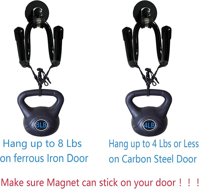 Pmsanzay 2 Pack Magnetic Wreath Hanger for Front Door, Wreath Hook Wreath Holder for Metal Door, Heavy Duty Magnets with Double Hook for Refrigerator, Christmas Decoration
