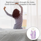 DIY Two-Color Dreamcatcher Kit 2 Set 19.69“ x 5.91“ Boho Purple Blue Wool Yarn Handmade Dream Catcher for Beginner Dream Catcher for Women Gifts DIY Wall Decor for Bedroom, Livingroom
