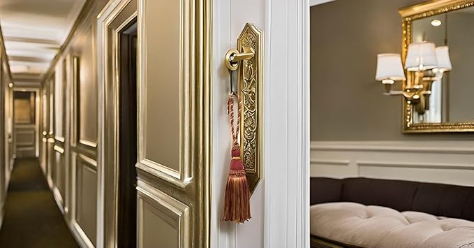 DÉCOPRO Beautiful Large 8" (20cm) Tassel (KTH8) Burgundy Gold Red Multicolor #1253 (Carmine Red Yellow Gold Dark Red) Individually Sold