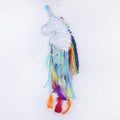 Pretty Jolly Unicorn Dream Catchers for Little Girls Bedroom Handmade Kids Dreamcatcher with Fluffy Pom Poms Feathers&Beads,Nursery Wall Decor for Toddler Girls Room,Children Birthday Gift(Blue)