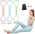 2025 Upgraded Figure 8 Resistance Band for Physical Therapy, Shoulder Back Arm Exercise Bands, 3 Resistance Levels for 15 25 35lb for Kids Adult Elderly