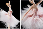 Briskfeel Enchanting Ballerina Music Box Ballerina Rotates with Mechanical Movement - Swan Lake Melody, Feathered Tutu Musical Box for Elegant Home Decor and Gift (6# Ballet Pink)