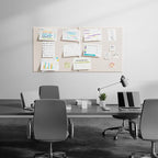 MaxGear Extra Large Cork Board for Wall 72" x 48", Light Tan Bulletin Board, 6 Pack Felt Wall Tiles with Pushpins, Cork Boards for Office Push Pin Board Tack Board Felt Board