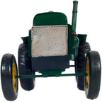 1939 John Deere Model D Tractor Metal Handmade - John Deere Collectibles - Metal Scale Model for Home & Office - 11.5" L x 6" W x 6.5" H
