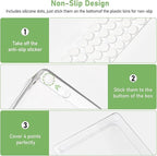 8 PCS Clear Plastic Drawer Organizer Tray, Acrylic Vanity Bathroom Drawer Organizers Trays, Small Desk Drawer Organizer Bins for Cosmetic, Makeup, Kitchen, Office, Drawer Divider Organization