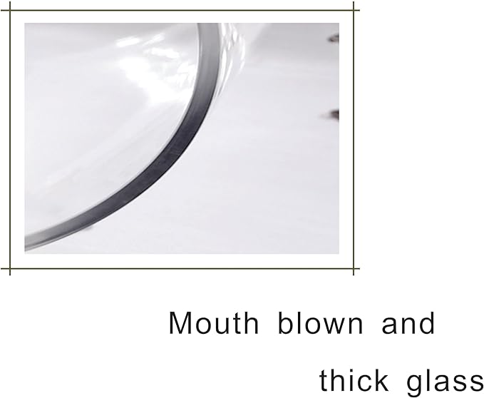 6" Wide 8" High Large Hand Blown Sturdy Clear Cylinder Glass Vase, Centerpiece Flower Vase for Rose, Tulip, Boquets, Hurricane Candle Holder (1, 6"x8")