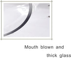 6" Wide 8" High Large Hand Blown Sturdy Clear Cylinder Glass Vase, Centerpiece Flower Vase for Rose, Tulip, Boquets, Hurricane Candle Holder (2, 6"x8")