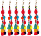 6Pcs Handcrafted Decorative Tassels for DIY Craft Home Décor Handmade Tassels Rose