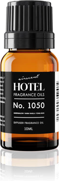 AirScent Warm Vanilla Hotel Diffuser Oil No. 1050 - Marshmallow Vanilla Tonka Bean - Premium Fragrance Oil for Ultrasonic and Waterless Diffusers and Crafting - 10 mL, 0.34 fl oz Dropper Bottle