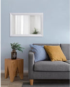 AAZZKANG Rectangular Wall Mirror Decorative Wood Framed Mirrors Large 20"x16" for Farmhouse Bedroom Bathroom Living Room Entryway Hanging Home Decor