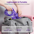 Pedal Resistance Bands with Handles, Upgrade 6-Tube Natural Rubber Foot Pedal Resistance Band for Multifunction Stretching Workout, Abdomen Waist Arms Legs Training