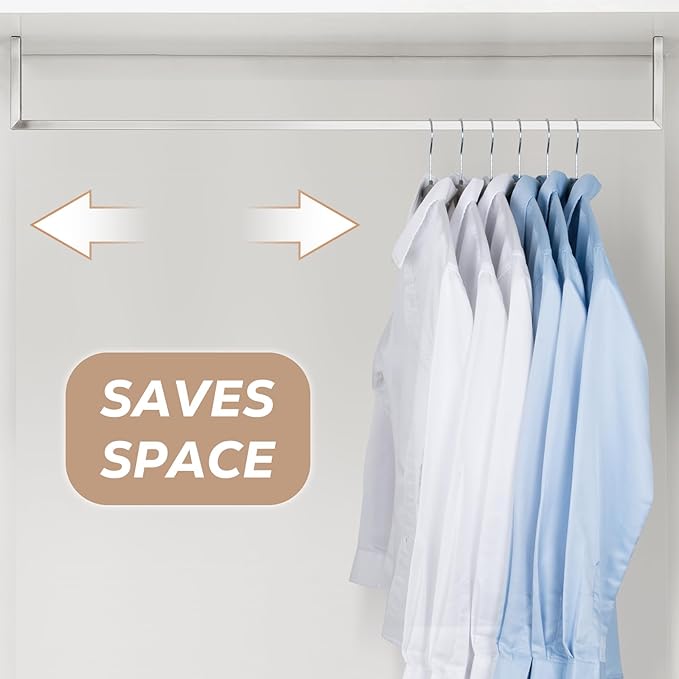 Grey Plastic Hangers 30 Pack, No Shoulder Bumps Ultra Thin Space Saving Clothes Hanger for Suits Adult Coat Heavy Duty Overcoats Dresses Closet