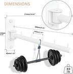 Swing Clothes Hanger Rack, Garment Racks Folding Clothes Bar Wall Mounted, 180°Rotation Laundry Drying Rack 304 Stainless Steel Space Saving for Laundry Room Bedroom Balcony, 9.45" Long 2Pack