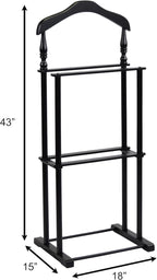 Proman Products VL17025 Twin Valet, 42.5" Height, Black"
